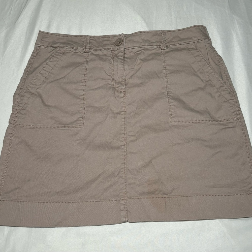 LOFT Tan Mini Skirt